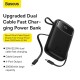 Baseus Qpow2 Power Bank, 10000mAh, 22.5W Fast Charging, Dual Built-in Cables, Digital Display Baseus Qpow2 Power Bank, 10000mAh, 22.5W Fast Charging, Dual Built-in Cables, Digital Display