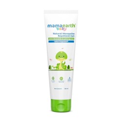 Mamaearth Natural Mosquito Repellent Gel - 100ml |DEET Free | Protects from Dengue, malaria & Chikungunya| Made safe Certified | Protection from Mosquitoes | Safe if ingested