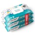 Kidsmate Gentle Care Baby Wipes | Soft & Thick Wet Wipes for Babies | Aloe Vera Moisturizing Wipes for Delicate Skin | Prevents Rashes & Redness | Alcohol & Soap-Free (80 count Pack of 3)