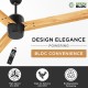 RR Signature Bonsai BLDC Fan I 6 Year Warranty I High Speed Ceiling Fan with Remote I Ceiling Fan for Home (Pine Wood)