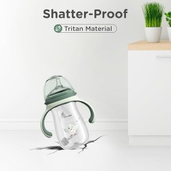 R4Rabbit Tritan Tweet 240ml Toddler Sippy Cup | Non-Toxic & BPA-Free Soft Silicone Double Handle | Leak-Proof Sippy Cup for Toddlers Boys & Girls (Green) R4Rabbit Tritan Tweet 240ml Toddler Sippy Cup | Non-Toxic & BPA-Free Soft Silicone Double Handle | Leak-Proof Sippy Cup for Toddlers Boys & Girls (Green)