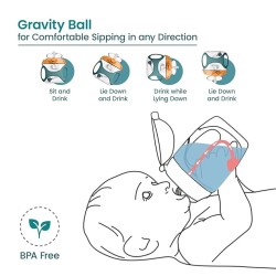 R for Rabbit Tritan Bumble 330 ml Baby Sipper Water Bottle with Carry Strap for Kids | Twin Handle with Silicon Straw | Leak Proof Drinking Sippy Cup for Baby Boy and Girl (Green)