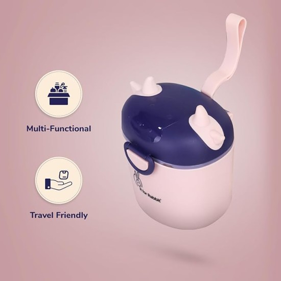 R for Rabbit First Feed Crescent Storage Meal Box with Spoon and Leveler for Baby | Non-Toxic BPA Free Kids Milk Powder Box Multi-Functional Snack/Fruit Container 310 Gram Capacity (Pink) R for Rabbit First Feed Crescent Storage Meal Box with Spoon and Leveler for Baby | Non-Toxic BPA Free Kids Milk Powder Box Multi-Functional Snack/Fruit Container 310 Gram Capacity (Pink)