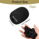 CareFlection Mini Microphone Windscreens Mic Foam Covers for Lapel Lavalier Headset miike, Studio - High Density Protection : Noise pop Filter Black, Pack of 2 pcs (A Type) 
