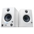 PreSonus Eris 3.5 2nd Gen HD Professional Studio Monitors with 3.5" Woven Composite Woofer, 1" Silk-Dome Tweeter, 50W Class AB Power and Tuning Controls (Auxillary) - Pair (White)