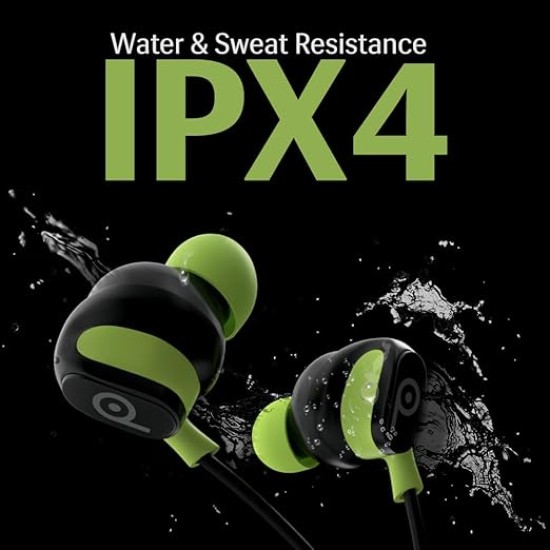 Lava Probuds E1c in Ear Earphone | 12mm Bass Boosted Copper Driver with Pocket Comfy C Type Jack with Wire Protector | Dual Tone Stylish Design | in-Built Mic | IPX4 Water Resistant (Black)