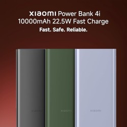 Xiaomi Power Bank 4i 10000mAh 22.5W Fast Charging PD|Smart 12 Layer Protection| Durable Steel Casing |Triple Output Ports|Supports All Phone(MI Power Bank),Purple Xiaomi Power Bank 4i 10000mAh 22.5W Fast Charging PD|Smart 12 Layer Protection| Durable Steel Casing |Triple Output Ports|Supports All Phone(MI Power Bank),Purple