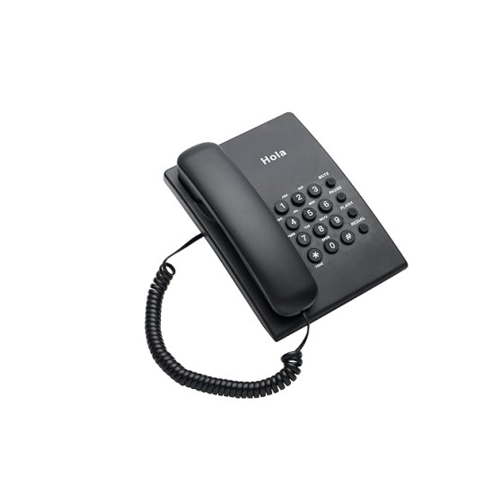 Hola TF 300 Basic Corded landline Phone with Tone/Pulse, Wall/Desk mountable, Pulse/Tone dial
