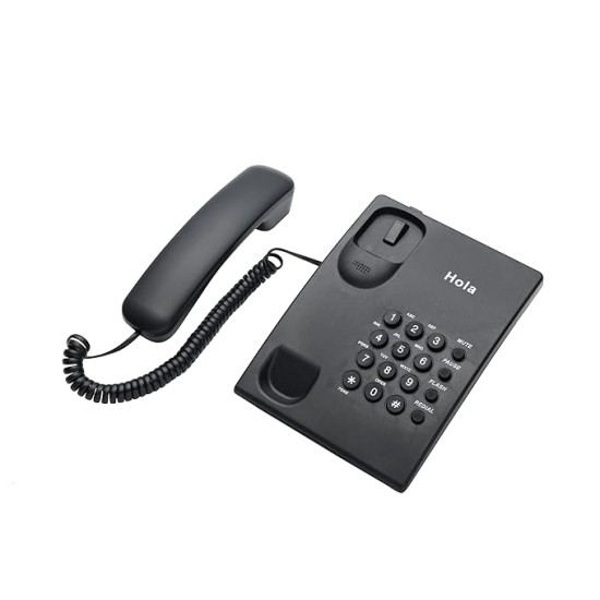 Hola TF 300 Basic Corded landline Phone with Tone/Pulse, Wall/Desk mountable, Pulse/Tone dial