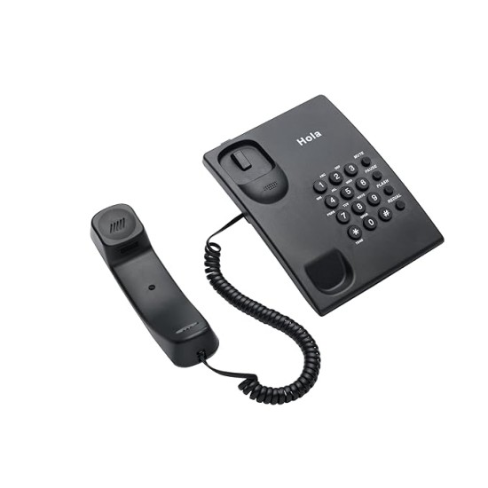 Hola TF 300 Basic Corded landline Phone with Tone/Pulse, Wall/Desk mountable, Pulse/Tone dial
