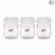 BeeBaby Pump N' Protect Breast Milk Storage Bottles. Pack of 3 Milk Collection Bottles fits Most Wide Neck Breast Pumps. 100% BPA Free. 150ML / 5oz. White