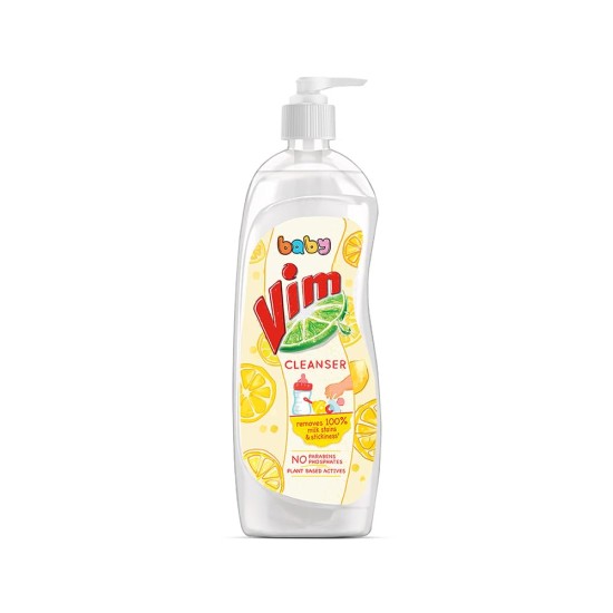 Vim Baby Dishwash Liquid, Removes 100 Milk Stains and Odours, Plant-Based actives, Paraben and Phosphate free, Safe for Child-Utensils, 500ml Vim Baby Dishwash Liquid, Removes 100 Milk Stains and Odours, Plant-Based actives, Paraben and Phosphate free, Safe for Child-Utensils, 500ml