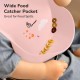 R for Rabbit Safari Silicone Bib for Baby Food Feeding BPA Free, Baby Apron Adjustable Straps, Built-in Food Pocket Mess Free, Waterproof, Washable & Reusable Ideal for Babies 6 to 36 Months (Peach)