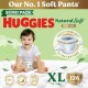 Huggies Natural Soft Premium Baby Diaper Pants, Our No.1 Soft Pants, Extra Large (XL) Size (12-17 Kgs), Sumo Pack of 126 diapers | Cloud Softness All over with India's 1st Cloud Touch BeltTM
