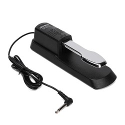 Akkord AKD SP-01 Sustain Pedal for Digital Piano, Electronic Keyboard, MIDI Synthesizer with Polarity Switch and Anti-Slip Pad- Black Akkord AKD SP-01 Sustain Pedal for Digital Piano, Electronic Keyboard, MIDI Synthesizer with Polarity Switch and Anti-Slip Pad- Black