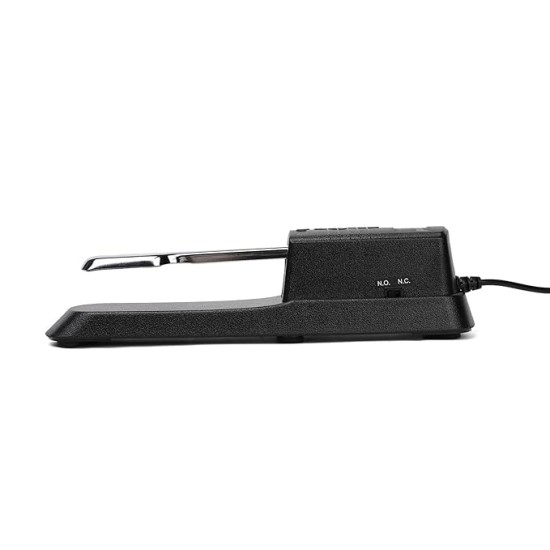 Akkord AKD SP-01 Sustain Pedal for Digital Piano, Electronic Keyboard, MIDI Synthesizer with Polarity Switch and Anti-Slip Pad- Black