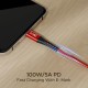 boAt Type-C C600 Tangle-Free, Sturdy Cable w/100W/5A Fast Charging Cable & 10Gbps Data Transmission,10000+ Bends Lifespan & Extended 1.5m Length,Compatible w/Xiaomi,Oneplus, Samsung, Vivo & Oppo(Red)