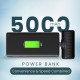 Portronics Power Pebble 5000mAh 20W Fast Charging Nano Powerbank, in-Built Foldable Type C Input/Output Pin, Type C PD Output, LED Battery Indicator, Compatible with Type C Smartphone,iPhone(Black)