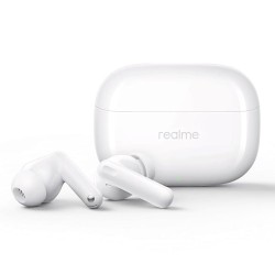 realme Buds T310 Truly Wireless in Ear Earbuds with 46dB Hybrid ANC, 360° Spatial Audio, 12.4mm Dynamic Bass Driver, Upto 40Hrs Battery and Fast Charging (Agile White)