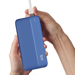 FLiX(Beetel) UltraCharge 20,000mAh QCPD Power Bank,USB C/B Input,Tripple Output 22.5W High-Speed Power Delivery,Compatible to iPhone 14 13 12 11 Samsung S22 S23 Google Pixel7 Oneplus (P25-Blue)