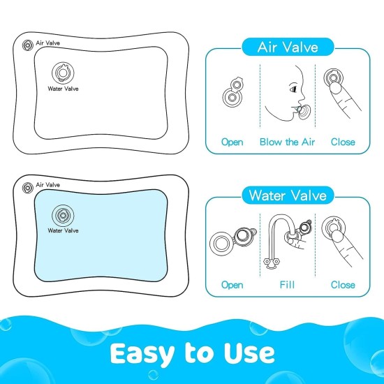 FIGMENT Tummy Time Water Play Mat for Babies 3–24 Months, Premium Baby Toy for Muscle Development, Sensory Activity Mat for Infants, Leakproof & Portable (Water Mat) FIGMENT Tummy Time Water Play Mat for Babies 3–24 Months, Premium Baby Toy for Muscle Development, Sensory Activity Mat for Infants, Leakproof & Portable (Water Mat)