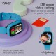 Vibez Smart Watch for Kids – SIM Card, 4G Voice Calling, GPS Location Tracker, Voice Chat, Video Call, Geo-Fencing, SOS Emergency, Health Monitoring Baby Smartwatch & Parental Control (Miracle, Blue)