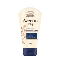 Aveeno Baby Soothing Relief Moisture Cream 100g 24-Hour Protection for Dry, Itchy, Sensitive Skin | Clinically Proven | Active natural oats | US pediatrician recommended | Hypoallergenic, fragrance-free & paraben-free