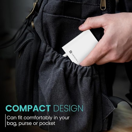 Portronics Adapto 25 25W Super Fast Type C PD Wall Charger for iPhone 15/14/13/12/11 All Pro,Max Series, Samsung Galaxy S/A/M/F Series & Other Type C Devices, PPS Protection,Fast Charging Adaptor Portronics Adapto 25 25W Super Fast Type C PD Wall Charger for iPhone 15/14/13/12/11 All Pro,Max Series, Samsung Galaxy S/A/M/F Series & Other Type C Devices, PPS Protection,Fast Charging Adaptor