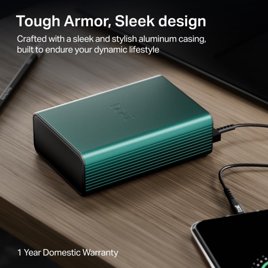 boAt Energyshroom PB400 Pro 20000mAh | Pocket Size, Compact Power Bank w/Type-C Input (2-Way Port), 3X Output Ports, Compatible with Tablets, Smartphones, Earbuds, Smartwatch(Emerald Green) boAt Energyshroom PB400 Pro 20000mAh | Pocket Size, Compact Power Bank w/Type-C Input (2-Way Port), 3X Output Ports, Compatible with Tablets, Smartphones, Earbuds, Smartwatch(Emerald Green)