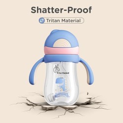 R for Rabbit Tritan Dino 320ml Baby Straw Sipper for Kids | Twin Handle Non Toxic BPA Free Soft Silicone Straw Sippy Bottle | Leak Proof Drinking Sippy Cup for 9+ Months Babies (Pink Blue) R for Rabbit Tritan Dino 320ml Baby Straw Sipper for Kids | Twin Handle Non Toxic BPA Free Soft Silicone Straw Sippy Bottle | Leak Proof Drinking Sippy Cup for 9+ Months Babies (Pink Blue)