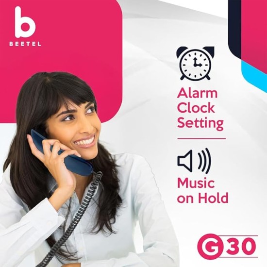 Beetel Newly Launched G30 Landline, TEC Certified, Caller ID LCD Display, Ringer LED, DTMF/FSK Compatible, 2-Way Adjustable Speaker Phone, Desk/Wall Mountable, 3 Level LCD Contrast(G30-Blue) Beetel Newly Launched G30 Landline, TEC Certified, Caller ID LCD Display, Ringer LED, DTMF/FSK Compatible, 2-Way Adjustable Speaker Phone, Desk/Wall Mountable, 3 Level LCD Contrast(G30-Blue)
