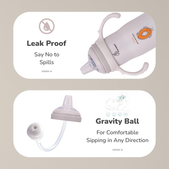 R for Rabbit Steebo Fusion Premium Stainless Steel Spout Cup for Baby, Leak & Spill Proof BPA Free Soft Silicone Straw Drinking Spout Sipper Bottle for Baby Boy & Girl of 6+ Months (270ml, Beige) R for Rabbit Steebo Fusion Premium Stainless Steel Spout Cup for Baby, Leak & Spill Proof BPA Free Soft Silicone Straw Drinking Spout Sipper Bottle for Baby Boy & Girl of 6+ Months (270ml, Beige)