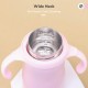 R for Rabbit Steebo Tiny Tales Premium Stainless Steel Straw Sipper for Baby, Leak & Spill Proof BPA Free Soft Silicone Straw Drinking Sipper Bottle for Baby Boy & Girl of 6+ Months (270ml, Pink)
