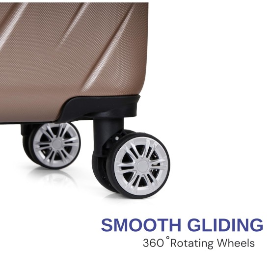 SPACEWALK STYLUX Hard Luggage, 76L, MEDIUM, Smooth 8 Spinner Wheels, Durable Hard Case ABS Material, Anti-Theft Zip, TSA Lock, Lightweight, Ergonomic Telescopic Handle, 3-Year Warranty SPACEWALK STYLUX Hard Luggage, 76L, MEDIUM, Smooth 8 Spinner Wheels, Durable Hard Case ABS Material, Anti-Theft Zip, TSA Lock, Lightweight, Ergonomic Telescopic Handle, 3-Year Warranty