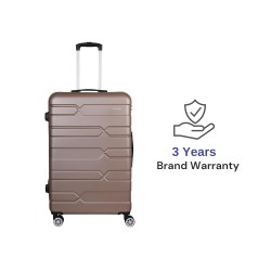 SPACEWALK TOKYO Hard Luggage, 76L, MEDIUM, Smooth 8 Spinner Wheels, Durable Hard Case ABS Material, Anti-Theft Zip, TSA Lock, Lightweight, Ergonomic Telescopic Handle, 3-Year Warranty