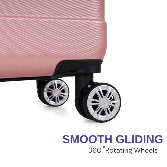 SPACEWALK TOKYO Hard Case ABS Luggage, SET OF 3 (S, M, L), 8 Spinner Wheels, TSA Lock, Anti-Theft Zip, Lightweight & Durable, 3-Year Warranty, Made in India SPACEWALK TOKYO Hard Case ABS Luggage, SET OF 3 (S, M, L), 8 Spinner Wheels, TSA Lock, Anti-Theft Zip, Lightweight & Durable, 3-Year Warranty, Made in India