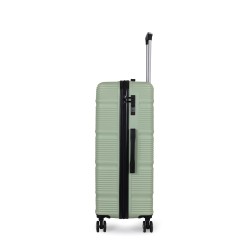 SPACEWALK GLOSTER Hard Case ABS Luggage, SMALL, 50L, 8 Spinner Wheels, TSA Lock, Anti-Theft Zip, Lightweight & Durable, 3-Year Warranty, Made in India