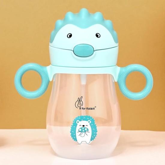 R for Rabbit Spikey Premium Baby Straw Sipper with Anti Gravity Ball | Zero Spill Sippy Cup with Soft Silicone Straw BPA Free & Non Toxic Leak Proof for Kids 9+ Months - (320 ml, Lake Blue) R for Rabbit Spikey Premium Baby Straw Sipper with Anti Gravity Ball | Zero Spill Sippy Cup with Soft Silicone Straw BPA Free & Non Toxic Leak Proof for Kids 9+ Months - (320 ml, Lake Blue)