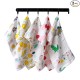 BabyGo Baby Muslin Washcloths, Super Soft 100% Cotton Face Towels | Reusable Hygiene Wash Cloth | Napkin for New Babies | Soft Hankies for Children (25cm x50cm) (Pack of 2)