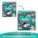 Pampers Happy Sleep Pant Style Baby Diapers, Medium (M), 48 Count, 1 Pampers = 1 Night Sleep, with Anti Rash Shield, 7-12 Kg Diapers