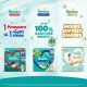 Pampers Happy Sleep Pant Style Baby Diapers, Medium (M), 48 Count, 1 Pampers = 1 Night Sleep, with Anti Rash Shield, 7-12 Kg Diapers
