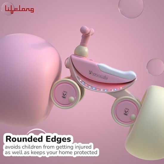 Lifelong Cuppy Vroomie Kids Ride-On Bike with Music & Lights|Push Rideon 1+ Years|Fun & Safe Toddler Bike|Durable Indoor & Outdoor Toy Vehicle for Boys & Girls|Easy-to-Ride Lifelong Cuppy Vroomie Kids Ride-On Bike with Music & Lights|Push Rideon 1+ Years|Fun & Safe Toddler Bike|Durable Indoor & Outdoor Toy Vehicle for Boys & Girls|Easy-to-Ride