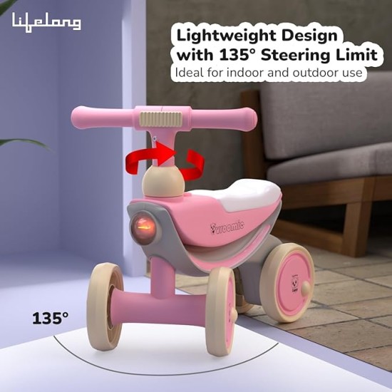 Lifelong Cuppy Vroomie Kids Ride-On Bike with Music & Lights|Push Rideon 1+ Years|Fun & Safe Toddler Bike|Durable Indoor & Outdoor Toy Vehicle for Boys & Girls|Easy-to-Ride Lifelong Cuppy Vroomie Kids Ride-On Bike with Music & Lights|Push Rideon 1+ Years|Fun & Safe Toddler Bike|Durable Indoor & Outdoor Toy Vehicle for Boys & Girls|Easy-to-Ride