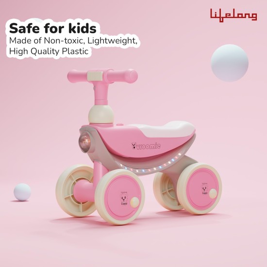 Lifelong Cuppy Vroomie Kids Ride-On Bike with Music & Lights|Push Rideon 1+ Years|Fun & Safe Toddler Bike|Durable Indoor & Outdoor Toy Vehicle for Boys & Girls|Easy-to-Ride Lifelong Cuppy Vroomie Kids Ride-On Bike with Music & Lights|Push Rideon 1+ Years|Fun & Safe Toddler Bike|Durable Indoor & Outdoor Toy Vehicle for Boys & Girls|Easy-to-Ride
