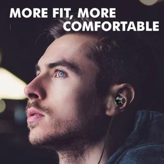 HUMBLE in Ear Wired Earphones with Mic for Type-C Port,10Mm Dynamic Drivers for Enhanced Bass,in Line Controls for Volume and Calls,1.2M Tangle Free Silicone Cable,Wide Compatibility,Metal Alloy Body