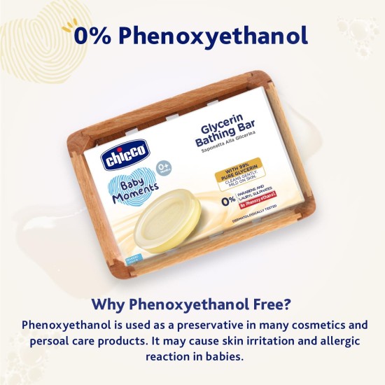 Chicco Baby Moments Glycerin Bathing Bar with 99% Pure Glycerin 300g (Buy 3 Get 1 Free)