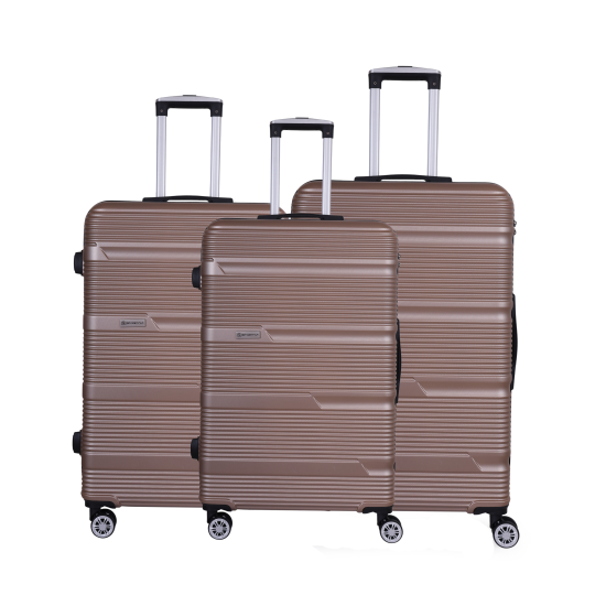 SPACEWALK GLOSTER Hard Case ABS Luggage, SET OF 3 (S, M, L), 8 Spinner Wheels, TSA Lock, Anti-Theft Zip, Lightweight & Durable, 3-Year Warranty, Made in India SPACEWALK GLOSTER Hard Case ABS Luggage, SET OF 3 (S, M, L), 8 Spinner Wheels, TSA Lock, Anti-Theft Zip, Lightweight & Durable, 3-Year Warranty, Made in India