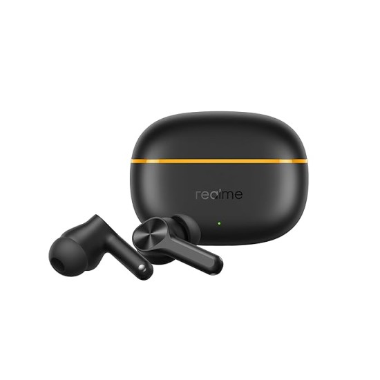 realme Buds T200 Lite Bluetooth in Ear Earbuds,4 Mic, AI ENC for Calls,48 Hours Total Playback with Fast Charging and Low Latency Gaming TWS,Google Fast Pair, with mic (Volt Black) realme Buds T200 Lite Bluetooth in Ear Earbuds,4 Mic, AI ENC for Calls,48 Hours Total Playback with Fast Charging and Low Latency Gaming TWS,Google Fast Pair, with mic (Volt Black)