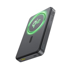 Baseus Airpow II 10000mAh 22.5W Magnetic Wireless Power Bank – Qi2 Certified, MagSafe Compatible, USB-C PD Fast Charging – Cosmic Black