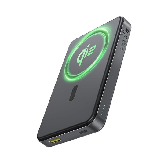 Baseus Airpow II 10000mAh 22.5W Magnetic Wireless Power Bank – Qi2 Certified, MagSafe Compatible, USB-C PD Fast Charging – Cosmic Black Baseus Airpow II 10000mAh 22.5W Magnetic Wireless Power Bank – Qi2 Certified, MagSafe Compatible, USB-C PD Fast Charging – Cosmic Black